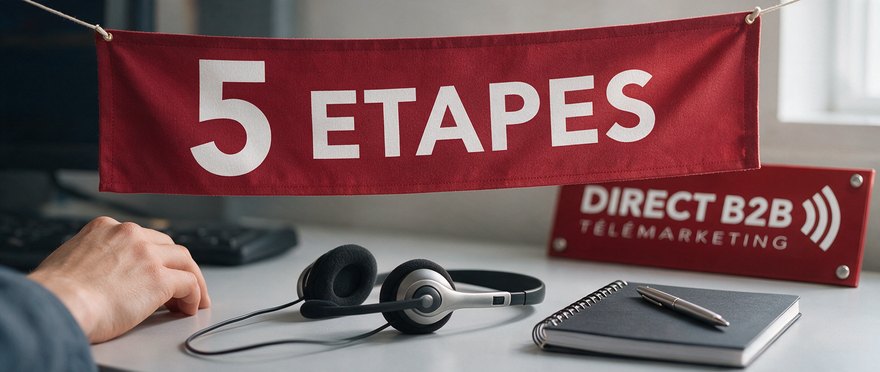 Campagne de prospection manufacturière en 5 étapes, poste de prospection Direct B2B