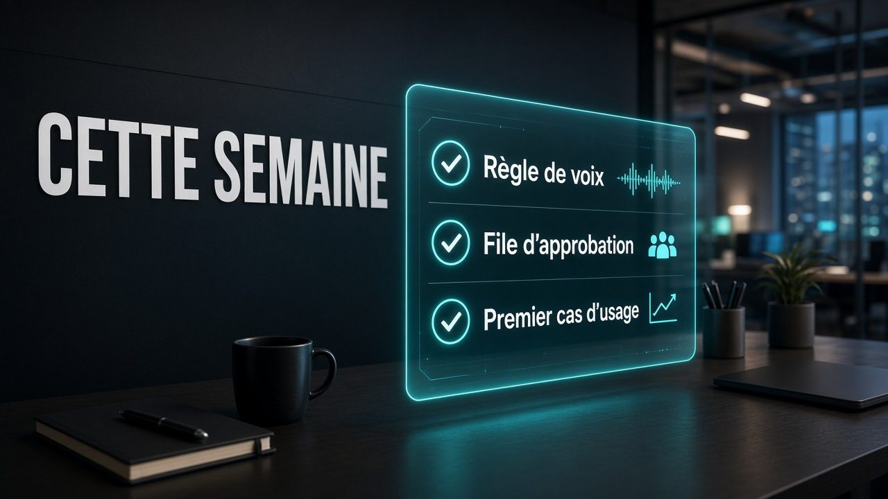 Checklist cette semaine