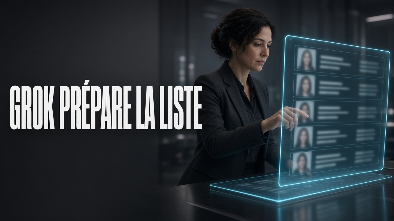 Grok pour préparer sa liste avant le premier appel