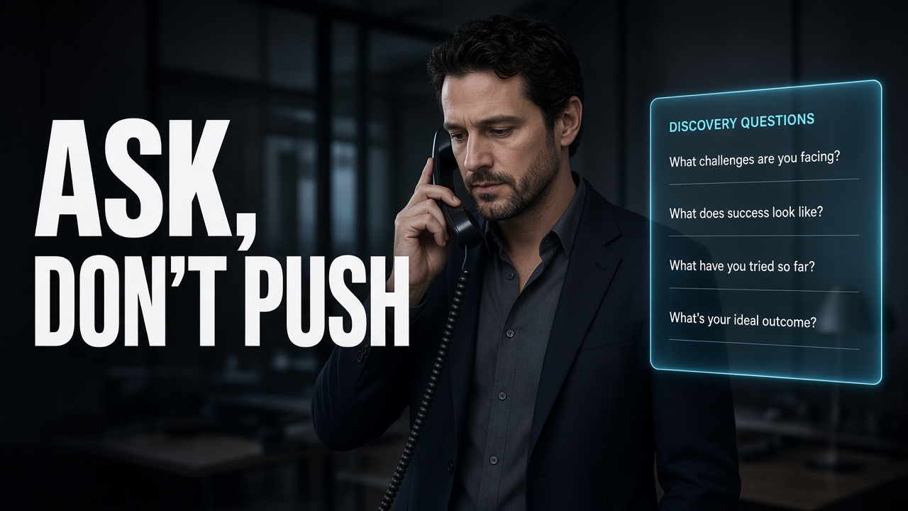 Ask, don’t push — questions that book qualified meetings