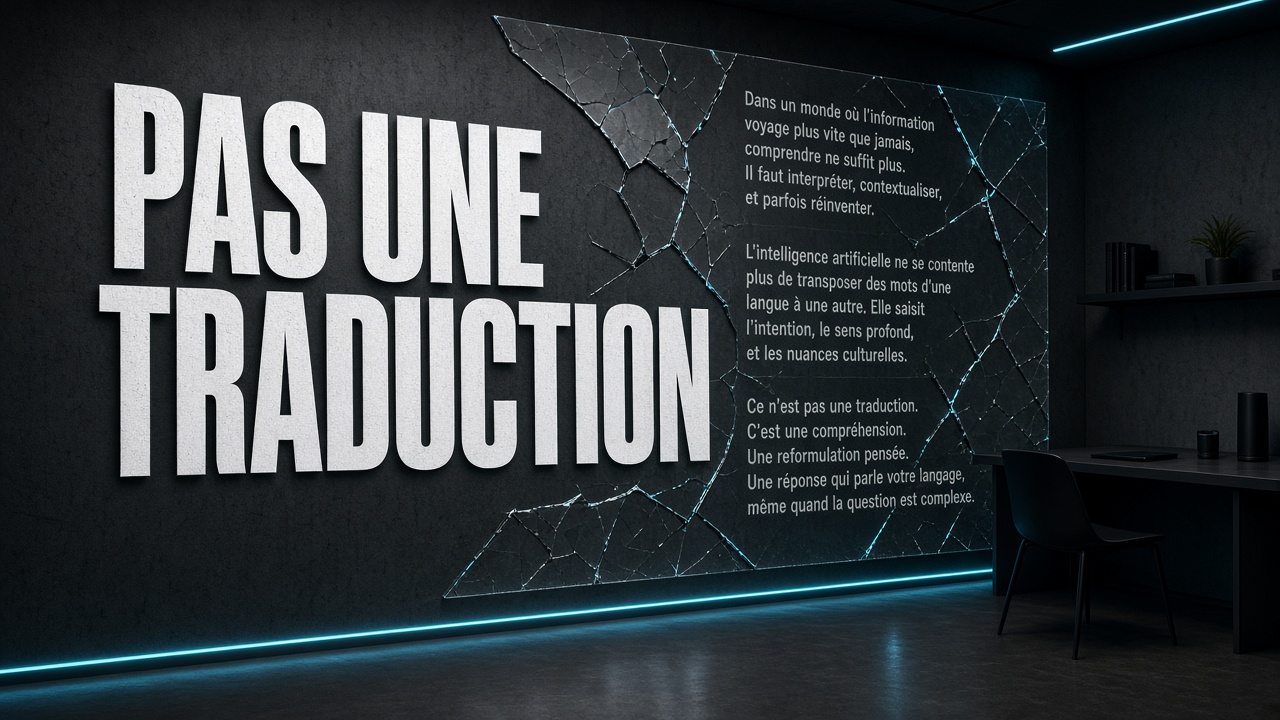 Pas une traduction