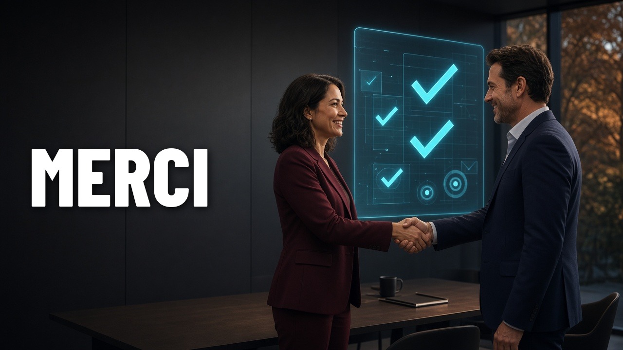 Merci aux clients et aux décideurs qui ont dit oui à une rencontre